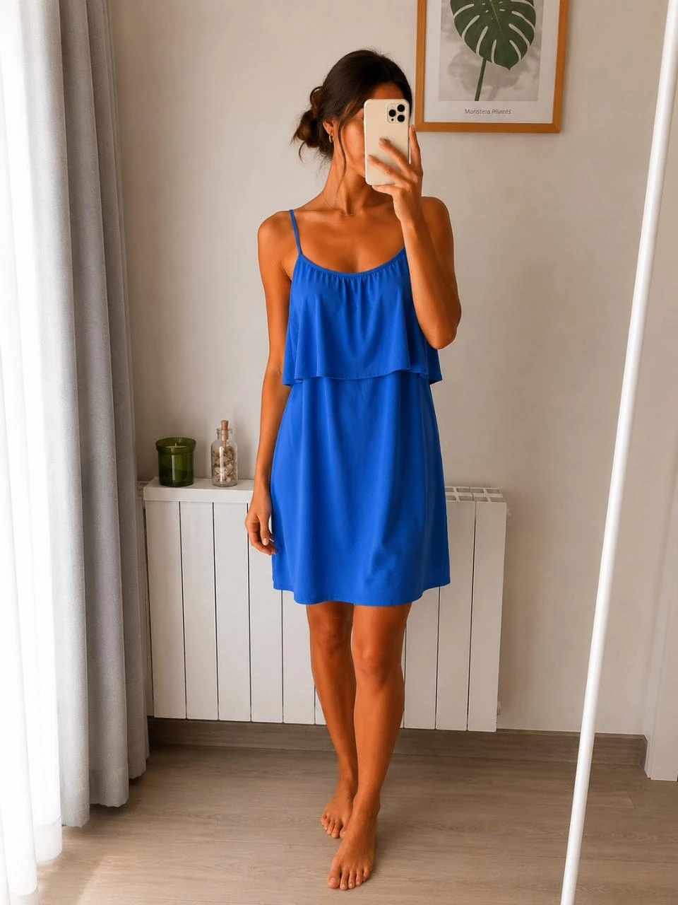 Robe légère Des Petits Hauts bleu cobalt • Taille 2 (40/42) • Fluide • Neuve